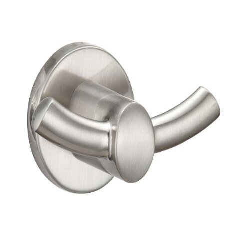 Hardware House H11-0389 Lancaster Collection Double Robe Hook, Satin Nickel